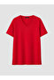 Lcw Curve Red Large Size 100% Cotton Women's T-Shirt - 5