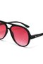 Alessio Unisex Sunglasses Black / Lens: Red Ok021Bk-Rd - 4