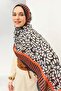 Tencel Monare Shawl Coral Midnight Blue - 8