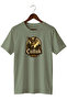 Men's Vintage Hunter T-Shirt with Skull and Nature Illustration Print