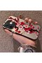 Oppo A5 Pro 5g Compatible Silicone Edge Hard Back Case Couple Phone Case with Floral Pattern - 2