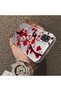 Samsung Galaxy A31 Compatible Silicone Edge Hard Back Case Couple Phone Case with Floral Pattern - 4