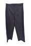 Plus Size Zippered Striped Lycra Knitted Women's Trousers - 2