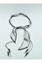 The Stylish Patterned Scarf Belt Adds an Original Touch to Summer Outfits with Wooden Bead Details and a Soft Texture. - 4