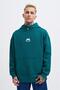 Men's m Shaped Pactwork Hooded Sweatshirt Oil Green - 2