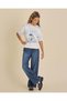Senior Girls White Printed T-Shirt - 5