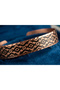 Copper Anatolian Motif Adjustable Clamp Bracelet - 4
