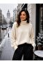 Women's Turtleneck Furry Oversized Sweater