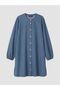 Lcw Grace Blue Crew Neck Women's Jean Tunic