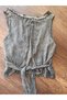 Bohem Style Vintage Washed Bead Embroidered Low-Cut Blazer / Vest - 3