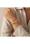 Colorful Beaded Adjustable Women's Bracelet with Starfish Figure - 4