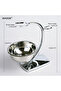 iRAZOR Shaving Bowl and Stand Set with Magnetic Base - 304 Steel Bowl & Chrome Plated Alloy Stand... - 5