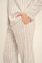 Women's Brown Striped Shirt Pajama Set Ar3780-S-V2 - 6