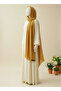 Elegant Chiffon Scarf in straw gold