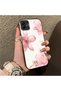 Samsung Galaxy A04 Compatible Silicone Edge Hard Back Case Couple Phone Case with Floral Pattern - 3