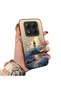 Poco X7 Compatible Silicone Edge Hard Back Case Couple Phone Case Tower Patterned