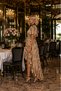 70% Viscose 30% Silk Deep V-Neck Front Flounce Tie-Waist Women's Summer Dress - 3