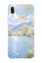 Huawei P20 Lite Compatible Monet Style Lake Landscape Pattern Transparent Phone Case
