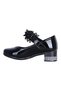Herbebe 154 Black Girls' 5cm Heeled Shoes - 3