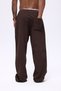 Elastic Waist Baggy Linen Trousers - 4