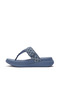 F Mode Go Checkerboard Denim Toe Post Sandals For Womens