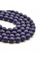 Afghan Musk Rosary 99 Beads 6.5mm Deep Blue Prayer Beads 24g with Red Cord Tassel - 5