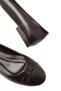 Women's Round Toe Genuine Leather Orthopedic Non-Slip Sole Bow Detailed Daily Ballerina Shoes 19050 - 8