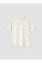 Lcw Dream Ecru Polka Dot Women's Shorts Pajama Set - 6