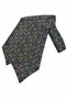 Tukuaz Orange Shawl Pattern Italian Silk Ascot Tie Sac136 - 3