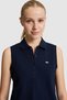 Women's Navy Blue Polo Collar Button Detailed T-Shirt 50323574-Vr033 - 2