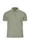 Khaki Regular Fit 100% Cotton Polo Neck Mercerized T-Shirt