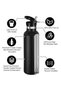 Football Theme Anti Spil Stainless Steel 500ml Water Bottles, Vacuum Insulated Double Wall Travel Bottle with Leak-Proof hot and cold with a special Straw 3 to 6 Years- Black - 4