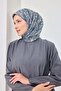 وشاح فيلورا باللون الأزرق الداكن - 3