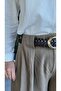 Women's Linen Belted Palazzo Trousers Code:Js26Linenpantolon (100% Linen) - 6