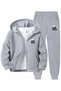 Bad Boys Printed Zippered Boys' Top and Bottom Tracksuit Set - 3