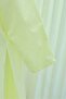 Modal Suit with Scarf Detail, Deep Slit Trousers and Pockets - Yellow - 7