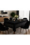 Black Stylish Tablecloth |   Linen Look, Stain Resistant, Handcrafted, Custom Size, Oeko-Tex - 3