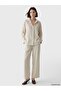 Lcw Modest Beige Modal Blend Women's Pleated Trousers