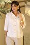 Mink Ecru Short Sleeve Women's Shirt 27434-2Y6 - 4