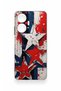 Realme C55 Compatible Star Flag Patterned Silicone Case - 2