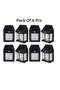 Pack Of 8 Pcs Solar Outdoor Motion Sensor Security Lights with 3 Modes, Wireless, Waterproof, Black