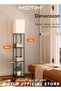 Floor Lamp with Shelves 3-Tier Modern Square Floor Standing Lamp with 3 Color Temperature Bulb - 7
