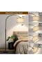 FUOE Floor Lamp with Remote Control & APP, Modern Tall Lamp for Living Room with Hanging Drum Shade - 2