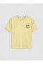 Nevavm Oval Collar Printed Boys' T-Shirt with Difference - 2