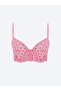 Underwire Non-Padded Heart Patterned T-Shirt Bra - 2