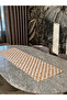Checkered Floral Modern Decorative Printed Runner 1 Piece 40X140Cm (Skr-65) - 2