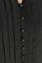 Ribbed Detailed Shirt - Black - 3