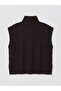Lcw Comfort Brown Turtleneck Patterned Women's Knitwear Sweater - 6