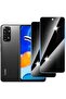 واقي شاشة Xiaomi Redmi Note 11s Privacy (Hayalet) - قطعتين - زجاج مقوى 9H، يظهر من الجانب
