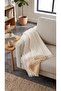 100% Organic Cotton 4-Layer Muslin Sofa Throw - Tv Blanket - Double-Sided Decorative Cover (90X200) - 2